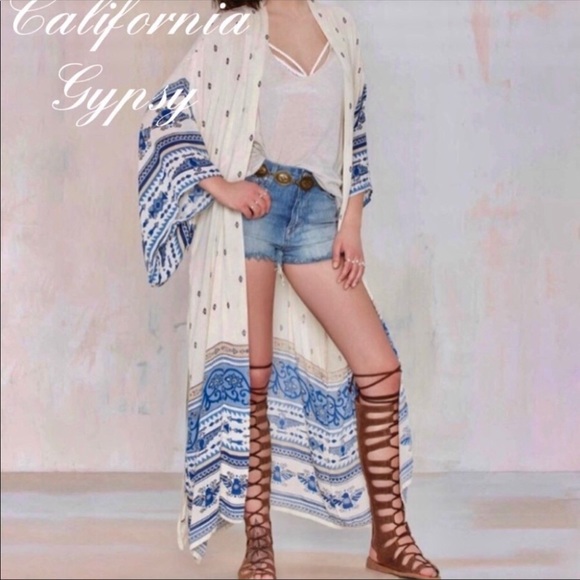 Western Thunderbird Boho Duster Coverup - Picture 8 of 15
